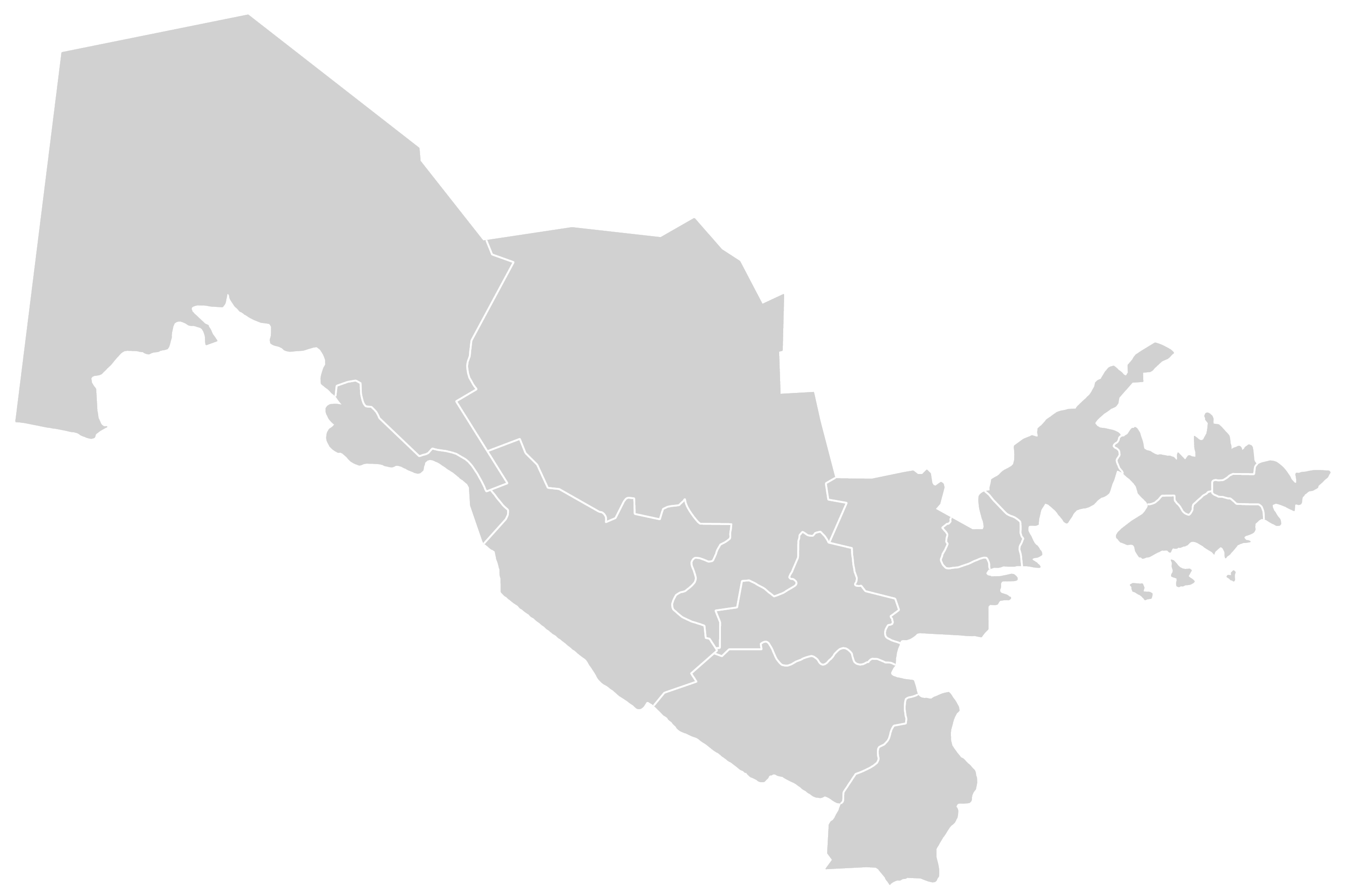 Map of Uzbekistan